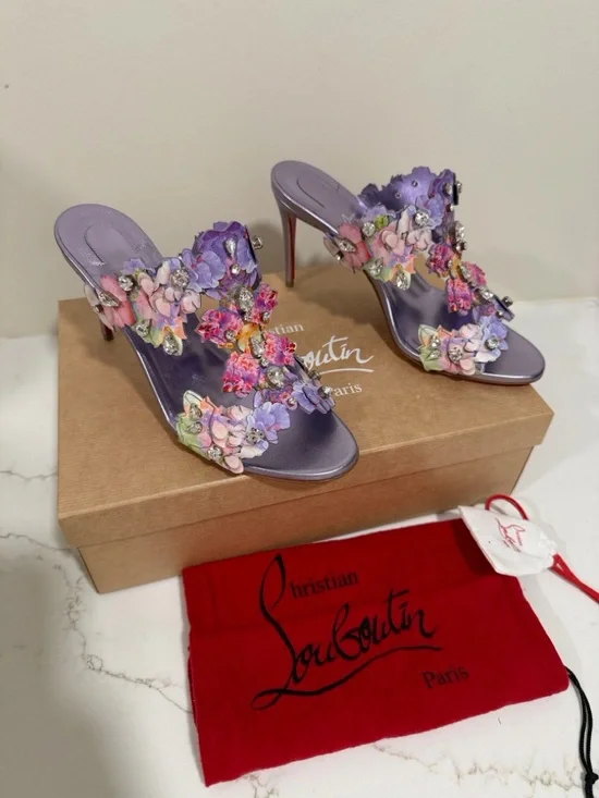 Christian Louboutin limited edition bloom heels 85 size 41.5 new - Picture 1 of 5